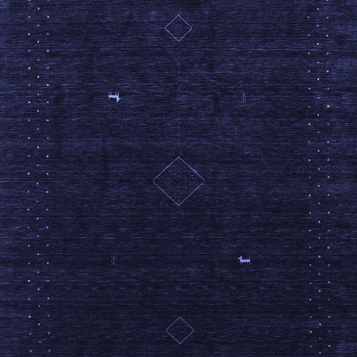 Machine Washable Abstract Blue Contemporary Rug, wshcon2499blu