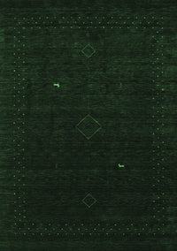 Abstract Emerald Green Contemporary Rug, con2499emgrn