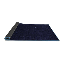 Sideview of Abstract Blue Contemporary Rug, con2499blu