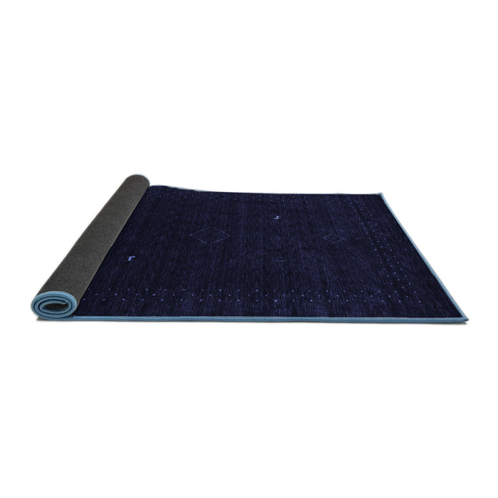 Sideview of Abstract Blue Contemporary Rug, con2499blu