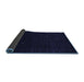 Sideview of Abstract Blue Contemporary Rug, con2499blu