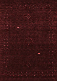 Abstract Red Contemporary Rug, con2499red