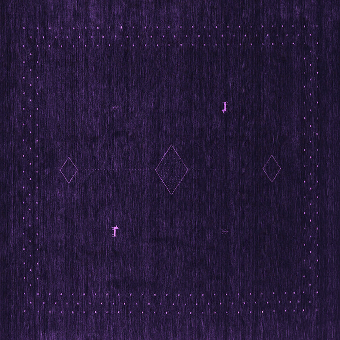 Square Abstract Purple Contemporary Rug, con2499pur