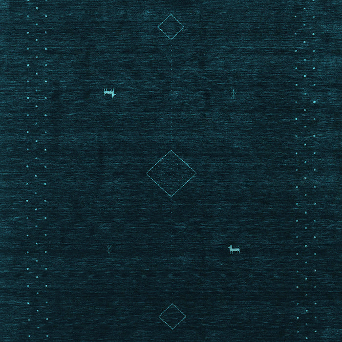 Abstract Light Blue Contemporary Rug, con2499lblu