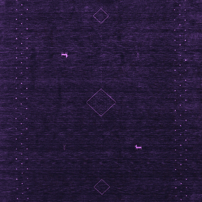 Abstract Purple Contemporary Rug, con2499pur