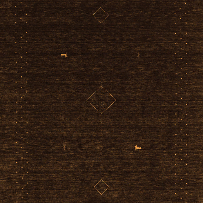 Abstract Orange Contemporary Rug, con2499org