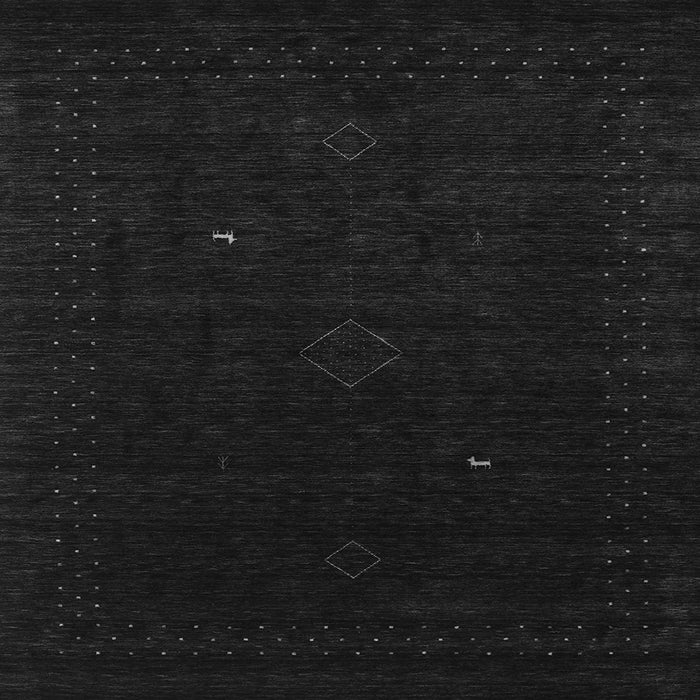 Serging Thickness of Abstract Gray Contemporary Rug, con2499gry