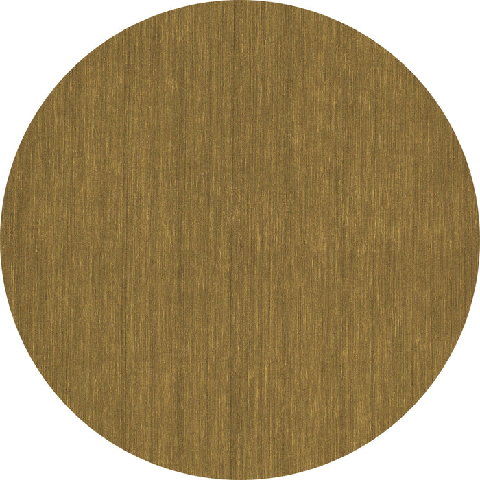 Round Abstract Brown Contemporary Rug, con249brn