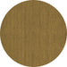 Round Abstract Brown Contemporary Rug, con249brn