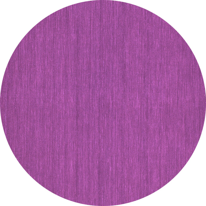 Round Machine Washable Abstract Purple Contemporary Area Rugs, wshcon249pur