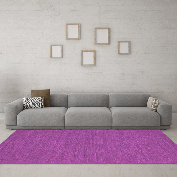 Machine Washable Abstract Purple Contemporary Area Rugs in a Living Room, wshcon249pur