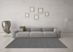 Machine Washable Abstract Gray Contemporary Rug in a Living Room,, wshcon249gry
