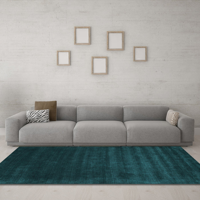 Machine Washable Abstract Light Blue Contemporary Rug in a Living Room, wshcon24lblu