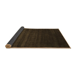 Sideview of Abstract Brown Contemporary Rug, con24brn