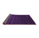 Sideview of Abstract Purple Contemporary Rug, con24pur