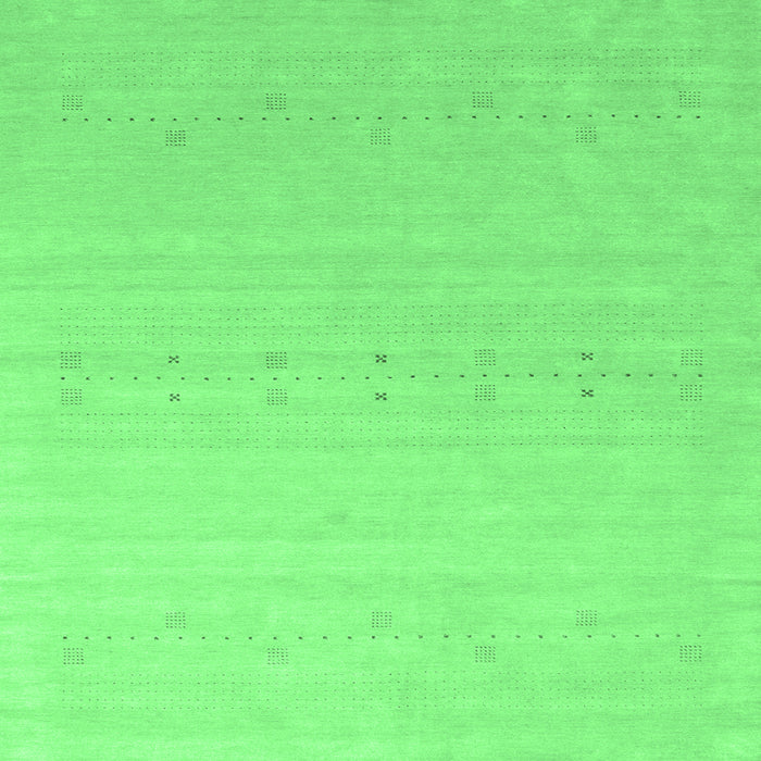 Square Machine Washable Solid Emerald Green Modern Area Rugs, wshcon2500emgrn