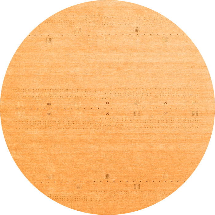 Square Solid Orange Modern Rug, con2500org