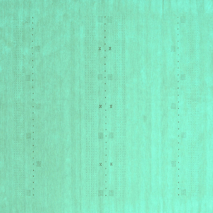 Square Solid Turquoise Modern Rug, con2500turq