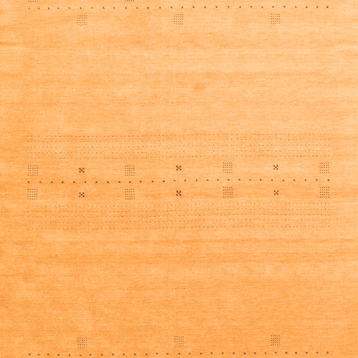 Serging Thickness of Machine Washable Solid Orange Modern Area Rugs, wshcon2500org