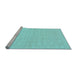 Sideview of Machine Washable Solid Light Blue Modern Rug, wshcon2500lblu