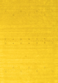 Solid Yellow Modern Rug, con2500yw