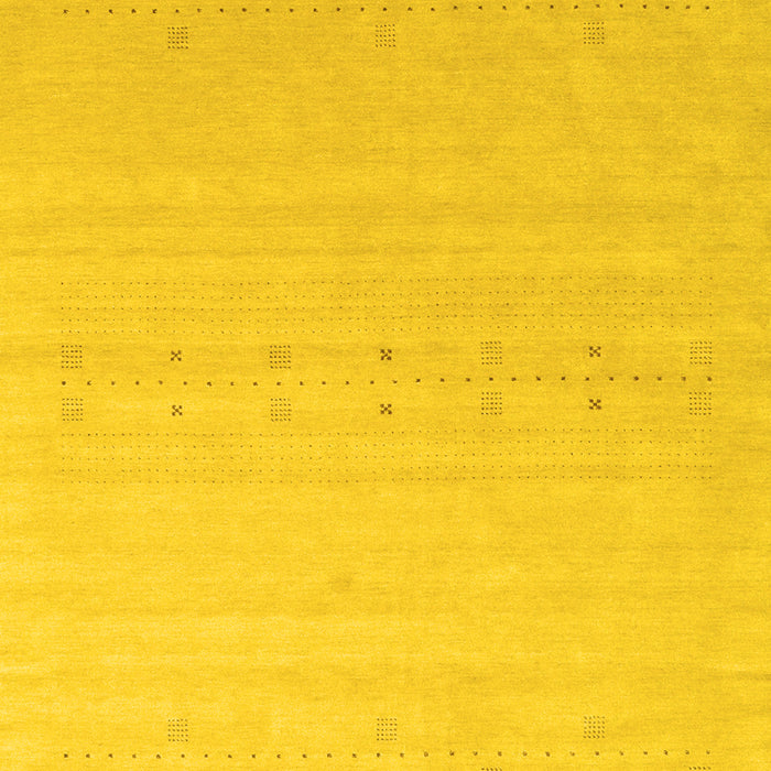 Solid Yellow Modern Rug, con2500yw