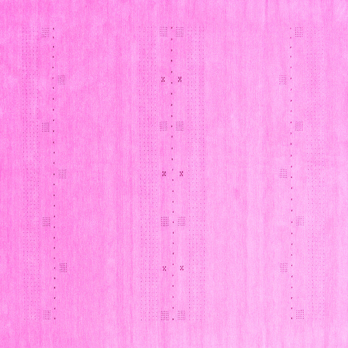 Square Solid Pink Modern Rug, con2500pnk