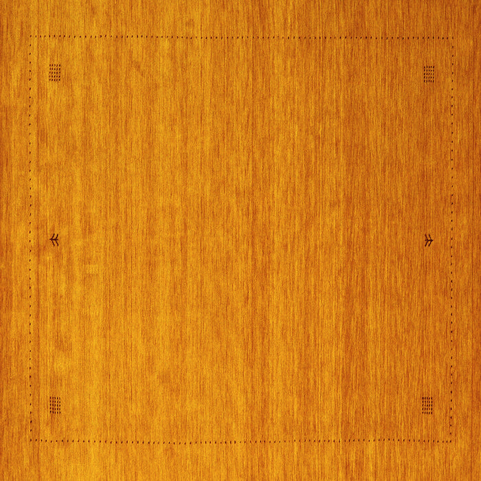 Square Abstract Yellow Contemporary Rug, con2501yw