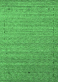 Abstract Emerald Green Contemporary Rug, con2501emgrn