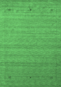 Abstract Emerald Green Contemporary Rug, con2501emgrn