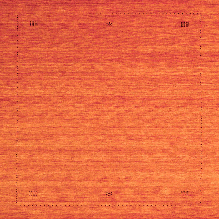 Serging Thickness of Abstract Orange Contemporary Rug, con2501org