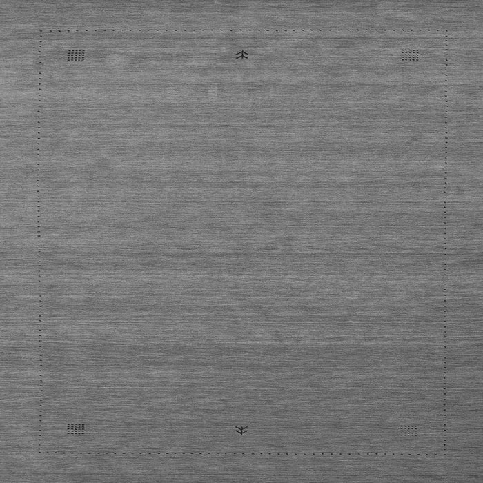 Round Machine Washable Abstract Gray Contemporary Rug, wshcon2501gry