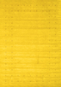 Solid Yellow Modern Rug, con2502yw