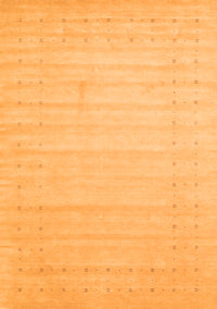 Solid Orange Modern Rug, con2502org