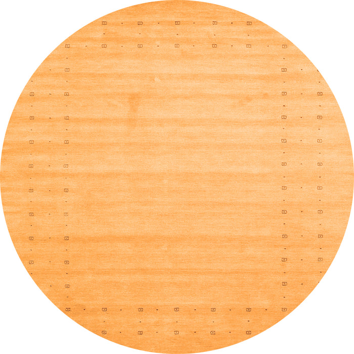 Square Solid Orange Modern Rug, con2502org