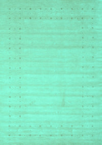 Solid Turquoise Modern Rug, con2502turq