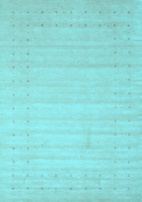 Solid Light Blue Modern Rug, con2502lblu