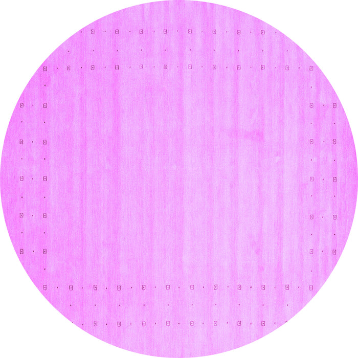 Round Solid Purple Modern Rug, con2502pur