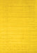 Machine Washable Solid Yellow Modern Rug, wshcon2502yw