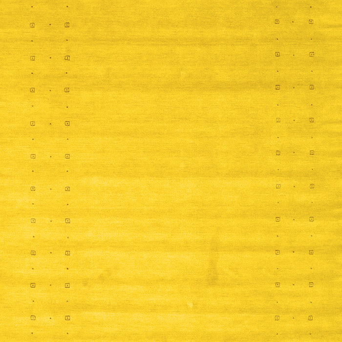Machine Washable Solid Yellow Modern Rug, wshcon2502yw