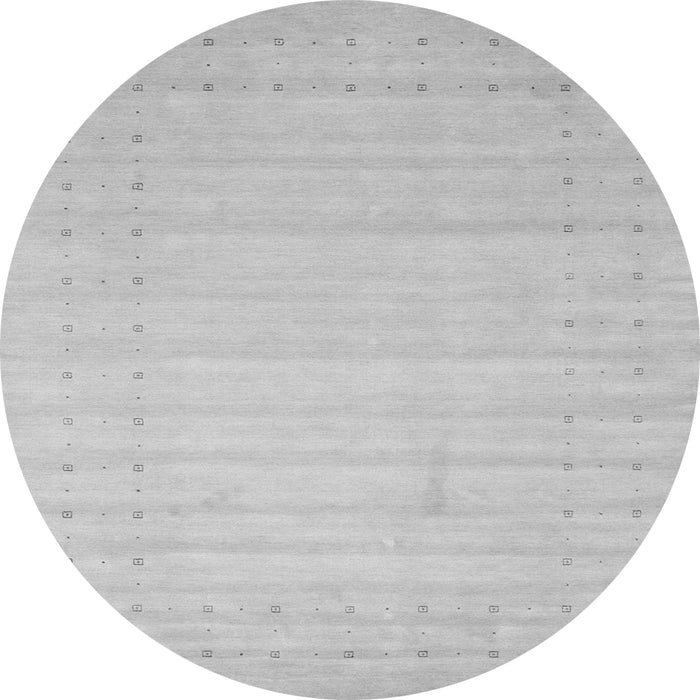 Square Solid Gray Modern Rug, con2502gry