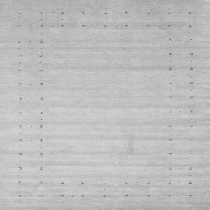 Round Machine Washable Solid Gray Modern Rug, wshcon2502gry