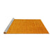 Serging Thickness of Machine Washable Contemporary Dark Orange Rug, wshcon2503