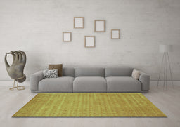 Machine Washable Abstract Light Blue Contemporary Rug in a Living Room, wshcon2503lblu