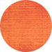 Machine Washable Abstract Orange Contemporary Area Rugs, wshcon2503org