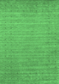 Abstract Emerald Green Contemporary Rug, con2503emgrn