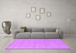 Machine Washable Abstract Pink Contemporary Rug in a Living Room, wshcon2504pnk