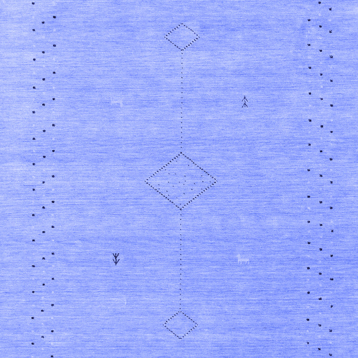 Abstract Blue Contemporary Rug, con2504blu