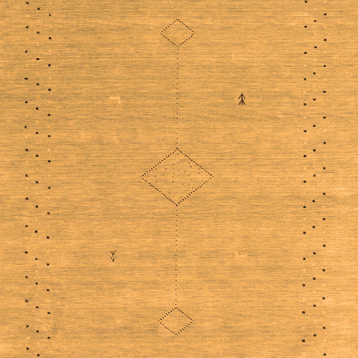 Abstract Orange Contemporary Rug, con2504org