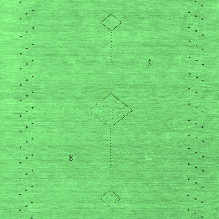 Abstract Emerald Green Contemporary Rug, con2504emgrn